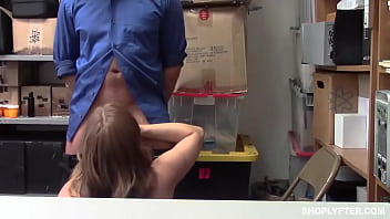 Busty Shoplifter Gets Hard Anal Punishment From Cop