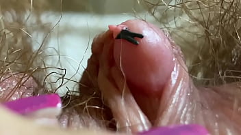 Giantess Fetish: Big Clit & Hairy Asshole Close-up