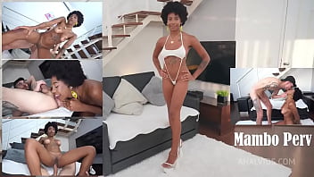 Perfect Ebony Tits, Ana Susage Takes Huge White Cock In Ass & Throat (anal, No Pussy, Deep Throat, Spit)